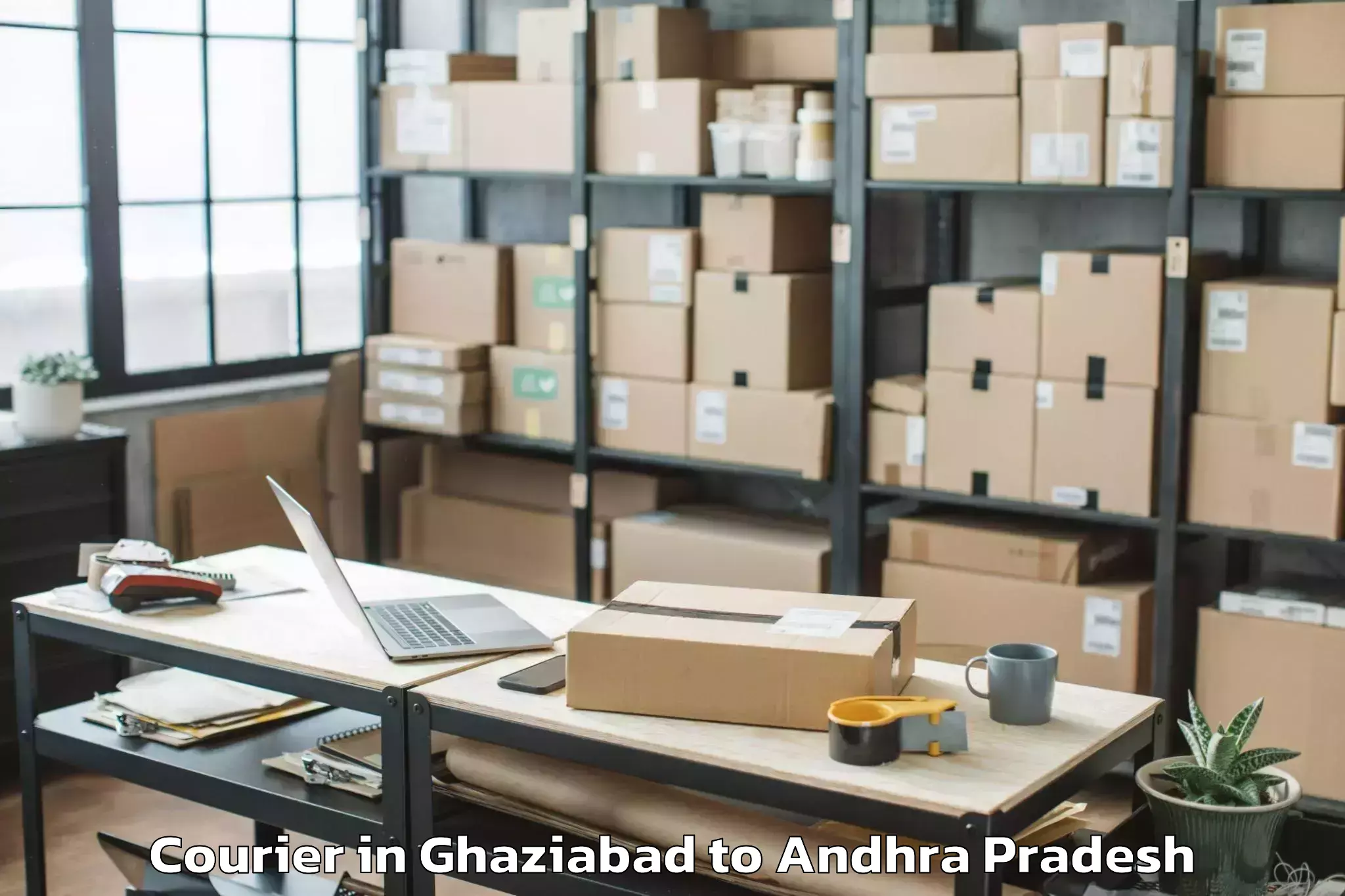 Top Ghaziabad to Patha Gannavaram Courier Available